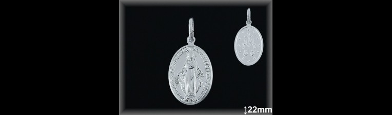Medallas Plata al por mayor ref 33L601D22. Mayoristas Plata al por Mayor