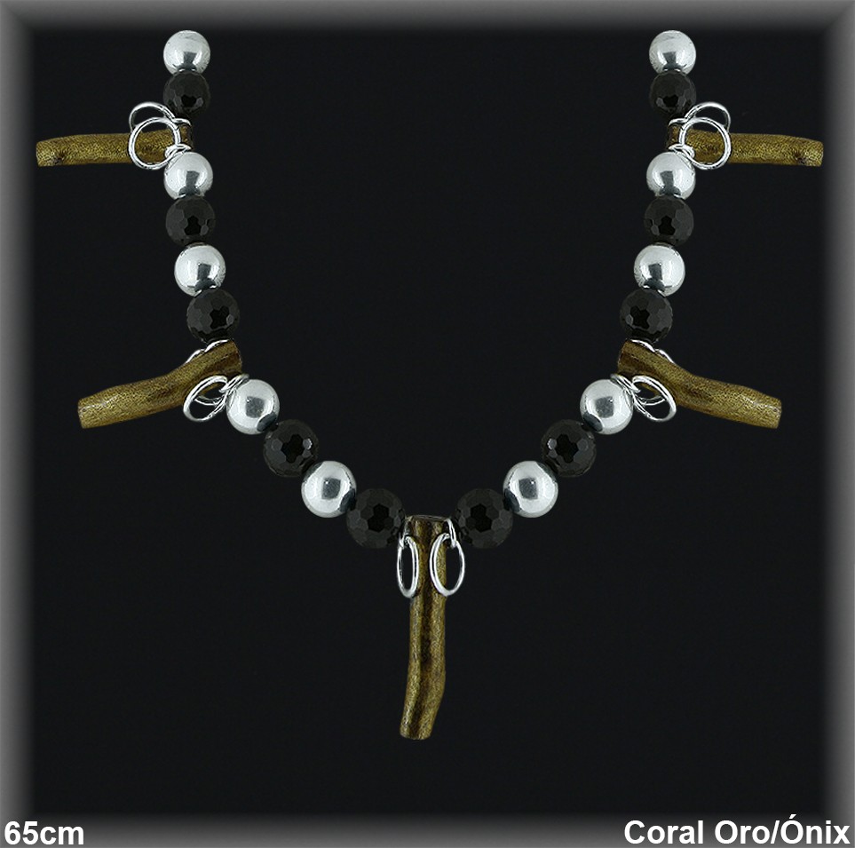 Collar piedras naturales al por mayor ref 7546 Mayoristas Plata