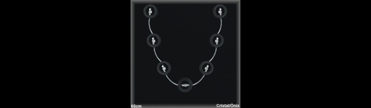 Collar piedras naturales al por mayor ref 7541. Mayoristas Plata
