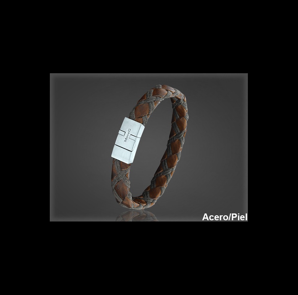 Pulsera Cuero al por Mayor Hombre ref 99331MC. Mayoristas Pulsera Piel