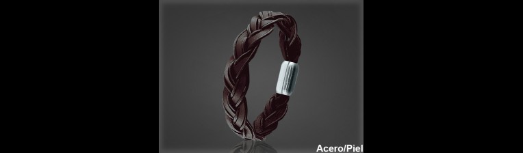 Pulsera Cuero al por Mayor Hombre ref 99398M. Mayoristas Pulsera Piel