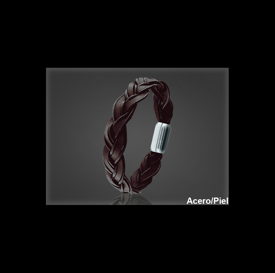 Pulsera Cuero al por Mayor Hombre ref 99398M. Mayoristas Pulsera Piel
