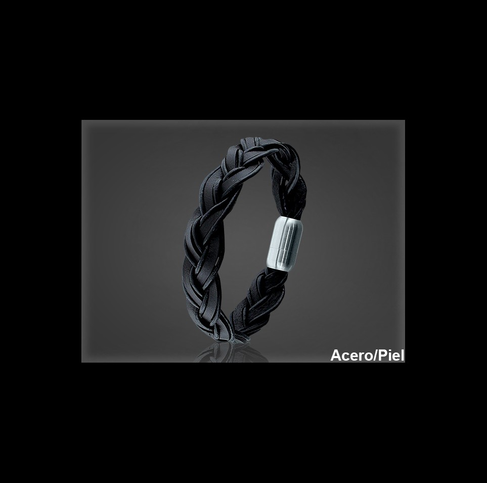 Pulsera Cuero al por Mayor Hombre ref 99398N. Mayoristas Pulsera Piel