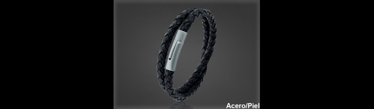 Pulsera Cuero al por Mayor Hombre ref 99131N. Mayoristas Pulsera Piel