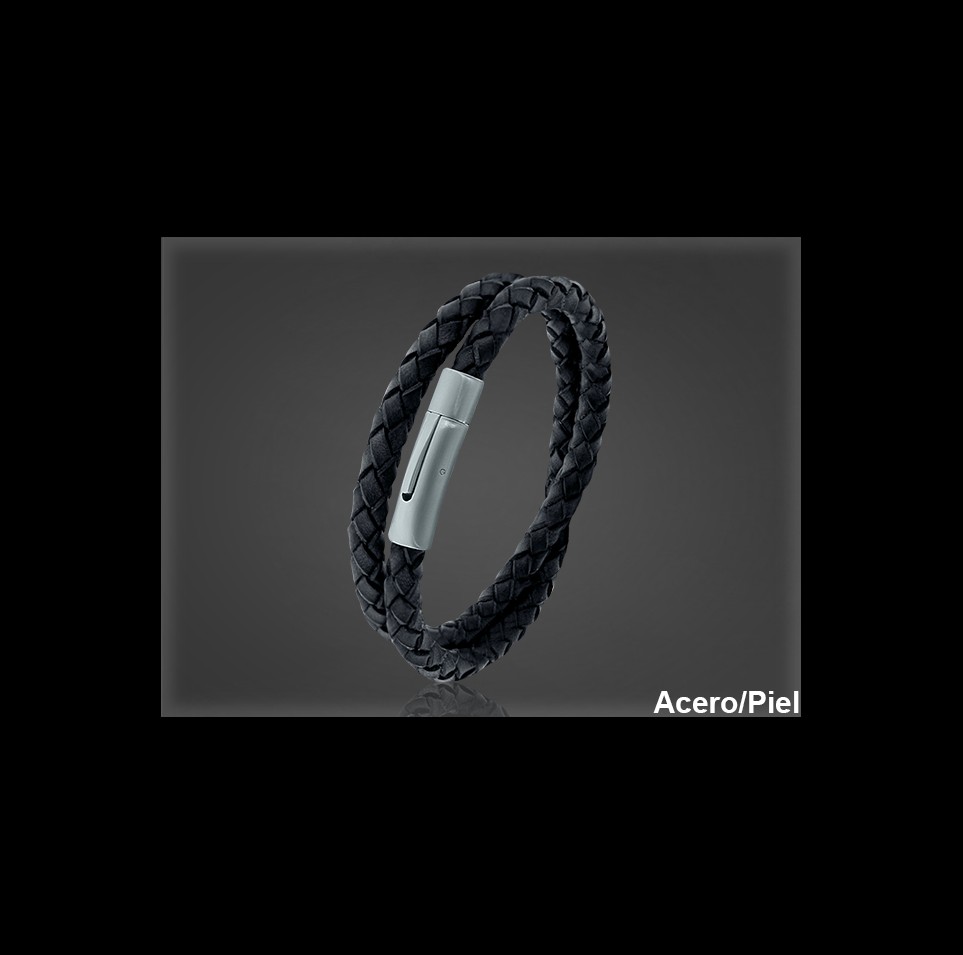 Pulsera Cuero al por Mayor Hombre ref 99131N. Mayoristas Pulsera Piel