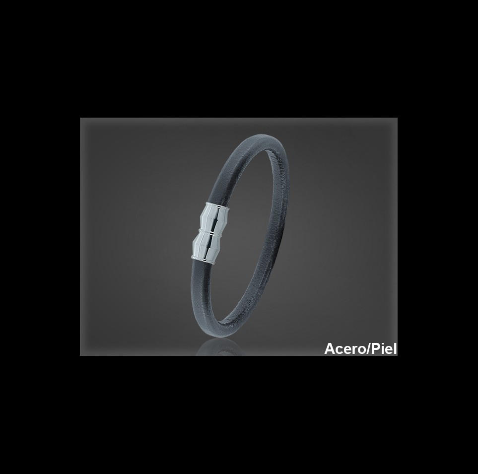 Pulsera Cuero al por Mayor Hombre ref 99128G. Mayoristas Pulsera Piel