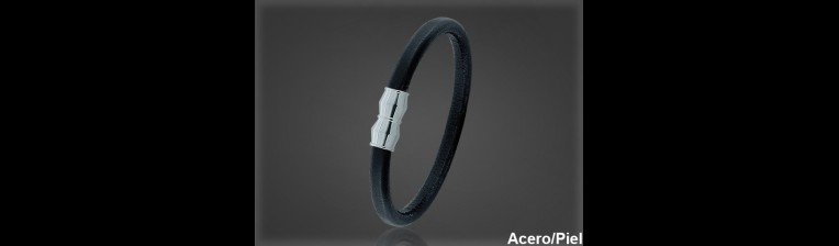 Pulsera Cuero al por Mayor Hombre ref 99128N. Mayoristas Pulsera Piel