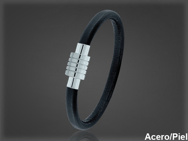 Pulsera Cuero al por Mayor Hombre ref 99128NN. Mayoristas Pulsera Piel