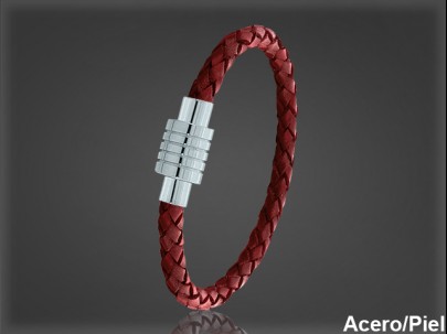 Pulsera Cuero al por Mayor Hombre ref 99127R. Mayoristas Pulsera Piel