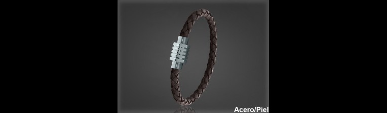 Pulsera Cuero al por Mayor Hombre ref 99103M. Mayoristas Pulsera Piel