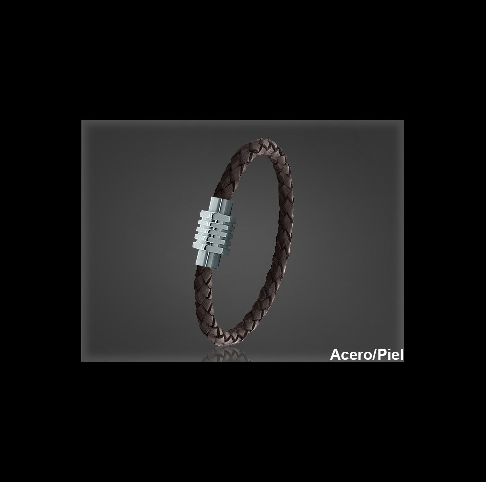 Pulsera Cuero al por Mayor Hombre ref 99103M. Mayoristas Pulsera Piel