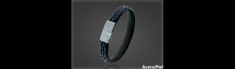Pulsera Cuero al por Mayor Hombre ref 99327A. Mayoristas Pulsera Piel