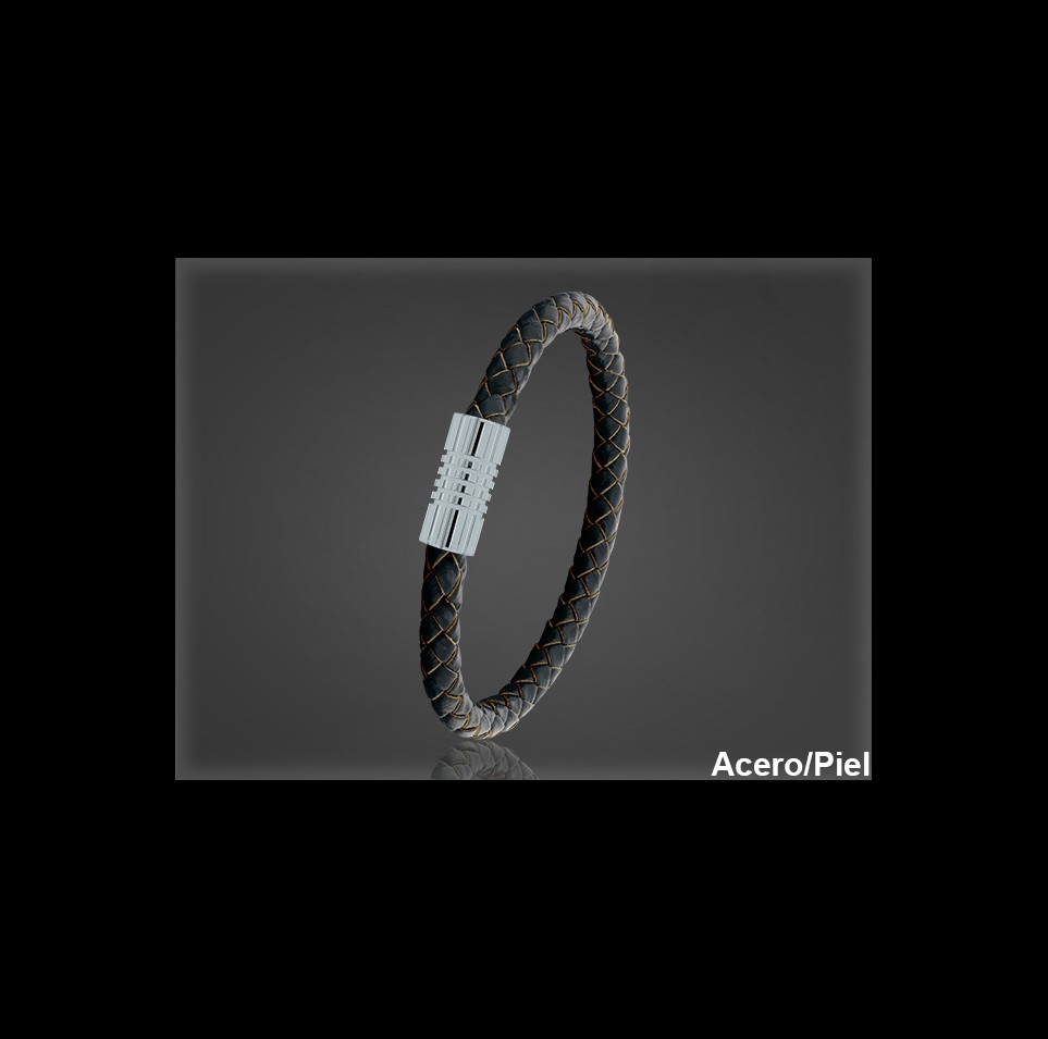 Pulsera Cuero al por Mayor Hombre ref 99130N. Mayoristas Pulsera Piel