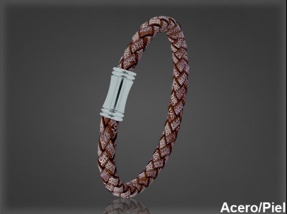 Pulsera Cuero al por Mayor Hombre ref 99129MD. Mayoristas Pulsera Piel