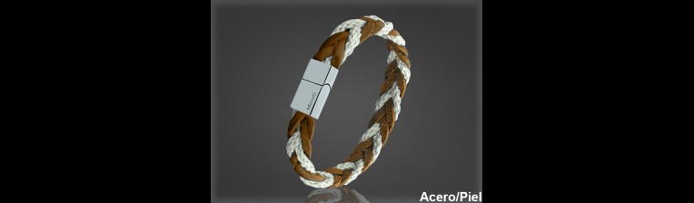 Pulsera Cuero al por Mayor Hombre ref 99305MC. Mayoristas Pulsera Piel