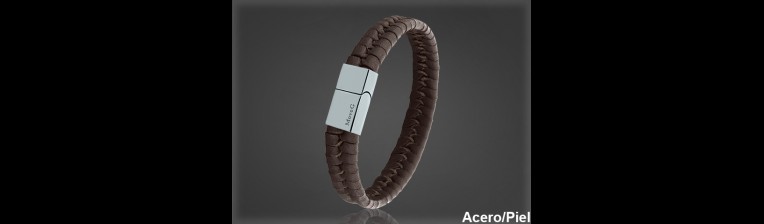 Pulsera Cuero al por Mayor Hombre ref 99342M. Mayoristas Pulsera Piel