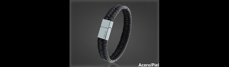 Pulsera Cuero al por Mayor Hombre ref 99342N. Mayoristas Pulsera Piel