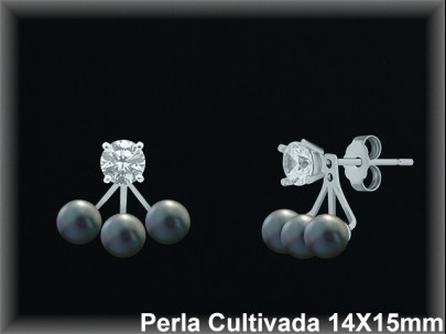 Pendientes Plata al por mayor ref R8644G Mayoristas Plata al por Mayor