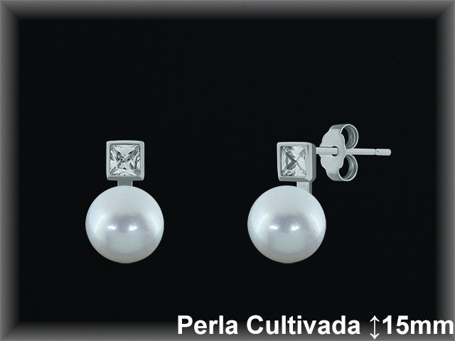 Pendientes Plata al por mayor ref R8606 Mayoristas Plata al por Mayor