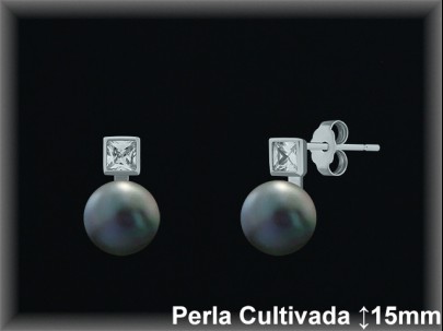 Pendientes Plata al por mayor ref R8606G Mayoristas Plata al por Mayor