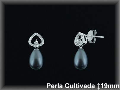 Pendientes Plata al por mayor ref R8473G Mayoristas Plata al por Mayor