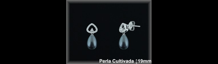 Pendientes Plata al por mayor ref R8473G Mayoristas Plata al por Mayor