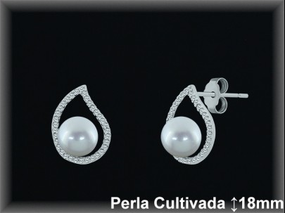 Pendientes Plata al por mayor ref R8504 Mayoristas Plata al por Mayor