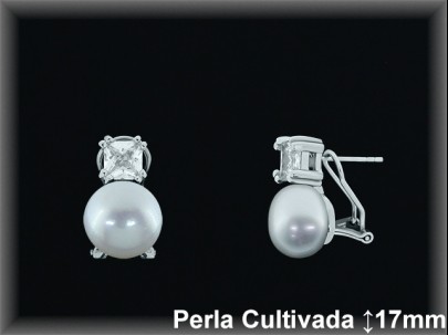 Pendientes Plata al por mayor ref R8602 Mayoristas Plata al por Mayor