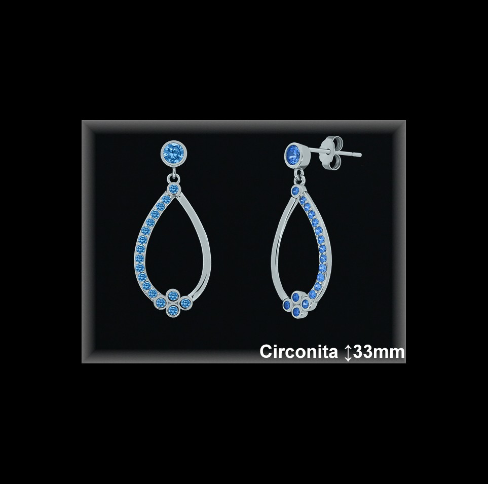 Pendientes Plata al por mayor ref Z8525G Mayoristas Plata al por Mayor