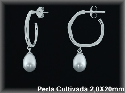 Pendientes Plata al por mayor ref R8660 Mayoristas Plata al por Mayor