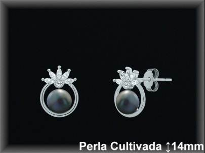 Pendientes Plata al por mayor ref R8664G Mayoristas Plata al por Mayor