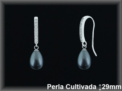 Pendientes Plata al por mayor ref R8526G Mayoristas Plata al por Mayor