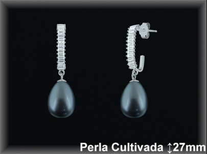 Pendientes Plata al por mayor ref R8657G Mayoristas Plata al por Mayor