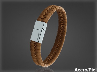 Pulsera Cuero al por Mayor Hombre ref 99342MC. Mayoristas Pulsera Piel