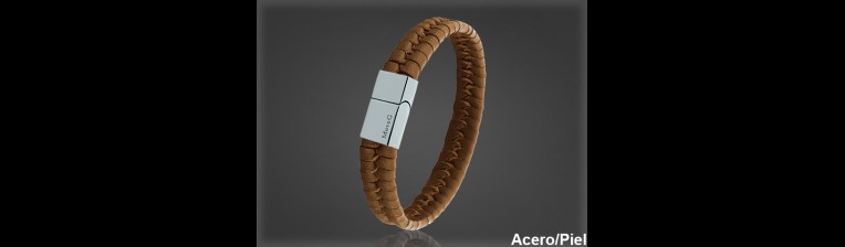 Pulsera Cuero al por Mayor Hombre ref 99342MC. Mayoristas Pulsera Piel
