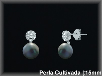 Pendientes Plata al por mayor ref R8569G Mayoristas Plata al por Mayor