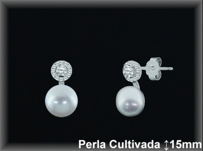 Pendientes Plata al por mayor ref R8569 Mayoristas Plata al por Mayor