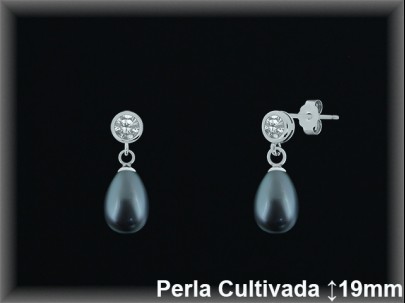 Pendientes Plata al por mayor ref R8505G Mayoristas Plata al por Mayor