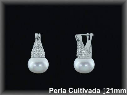 Pendientes Plata al por mayor ref R8570 Mayoristas Plata al por Mayor