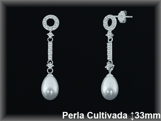 Pendientes Plata al por mayor ref R8470 Mayoristas Plata al por Mayor