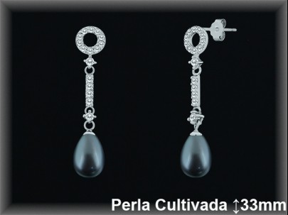 Pendientes Plata al por mayor ref R8470G Mayoristas Plata al por Mayor