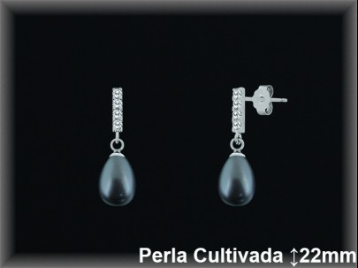 Pendientes Plata al por mayor ref R8476G Mayoristas Plata al por Mayor