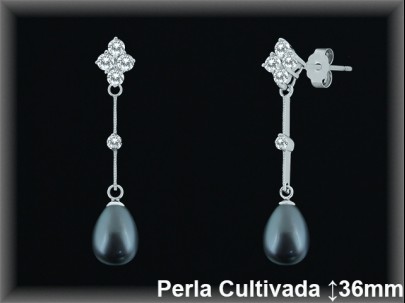 Pendientes Plata al por mayor ref R8477G Mayoristas Plata al por Mayor