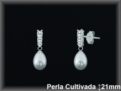 Pendientes Plata al por mayor ref R8480 Mayoristas Plata al por Mayor