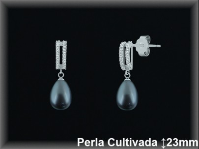 Pendientes Plata al por mayor ref R8494G Mayoristas Plata al por Mayor