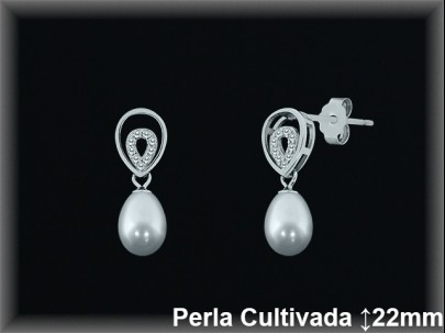 Pendientes Plata al por mayor ref R8575 Mayoristas Plata al por Mayor