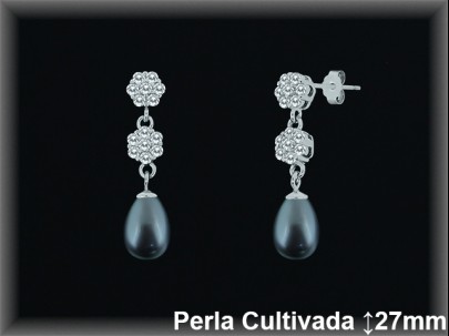 Pendientes Plata al por mayor ref R8576G Mayoristas Plata al por Mayor