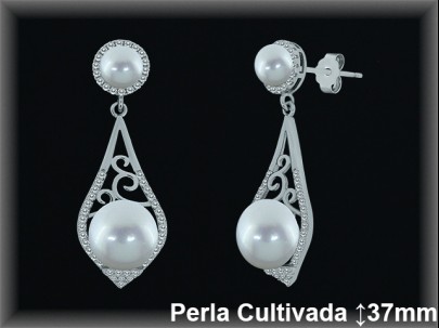 Pendientes Plata al por mayor ref R8610 Mayoristas Plata al por Mayor