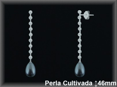 Pendientes Plata al por mayor ref R8638G Mayoristas Plata al por Mayor