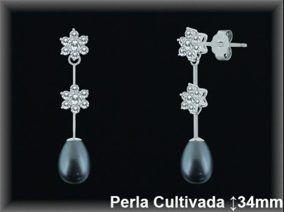 Pendientes Plata al por mayor ref R8538G Mayoristas Plata al por Mayor